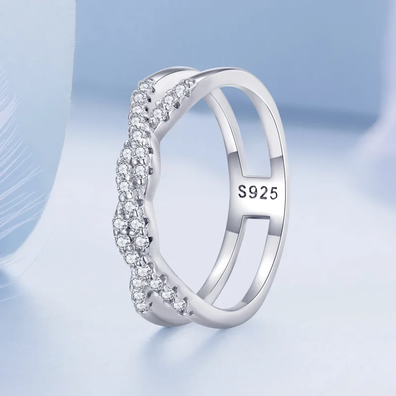 (imagine pentru) Inel cu model Pandora Twist - BSR327 - Vizualizare 2
