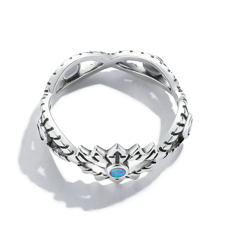 (imagine pentru) Inel de stil Pandora cu safir - SCR800 - Vizualizare 4
