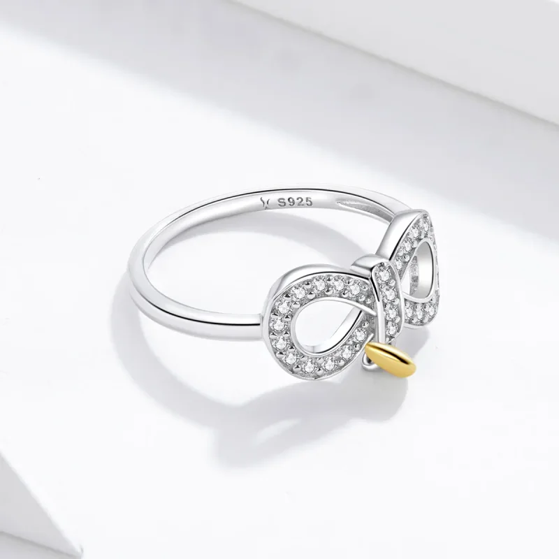 (imagine pentru) Inel de stil Pandora cu simbolul infinitului - SCR676 - Vizualizare 3