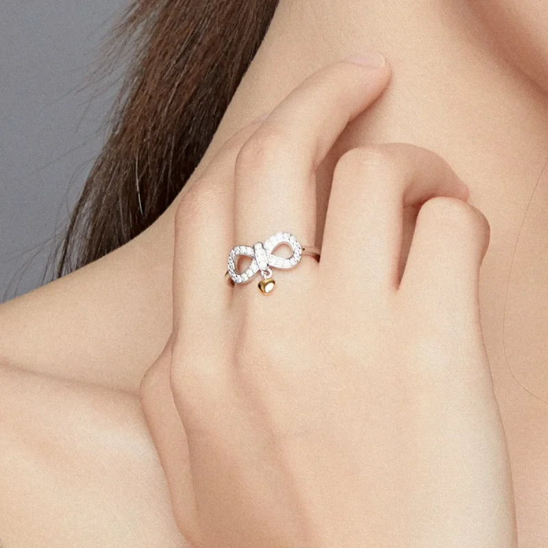 (imagine pentru) Inel de stil Pandora cu simbolul infinitului - SCR676 - Vizualizare 7