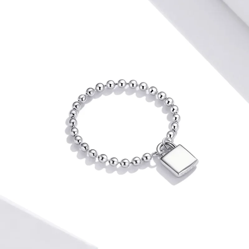 (imagine pentru) Inel Love Lock în stilul Pandora - SCR703 - Vizualizare 2