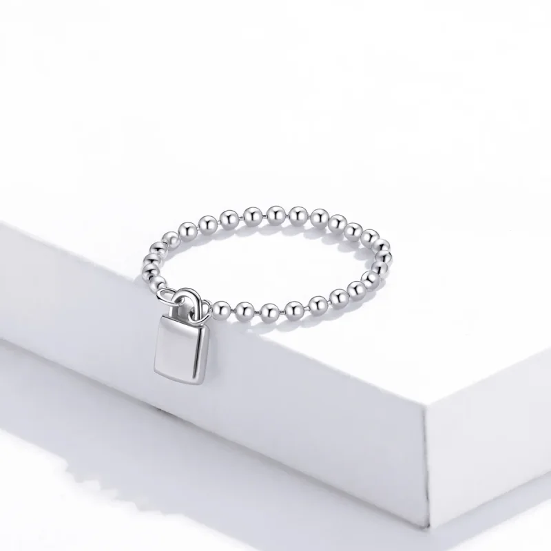 (imagine pentru) Inel Love Lock în stilul Pandora - SCR703 - Vizualizare 3