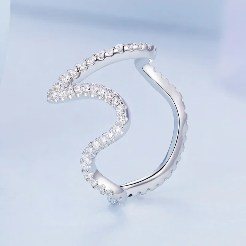 (imagine pentru) Inel în stil Pandora cu model zig-zag - BSR314 - Vizualizare 2