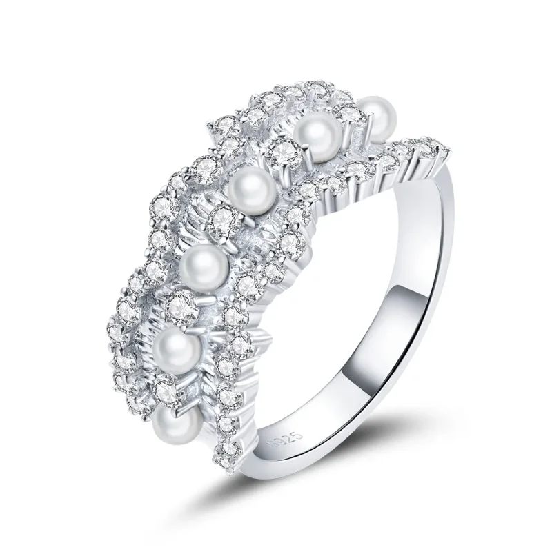(imagine pentru) Inel stil Pandora cu design de prințesă - BSR187 - Vizualizare 3