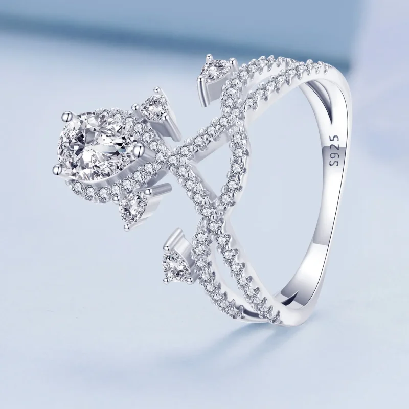 (imagine pentru) Inel stil Pandora Tiara - BSR368 - Vizualizare 2