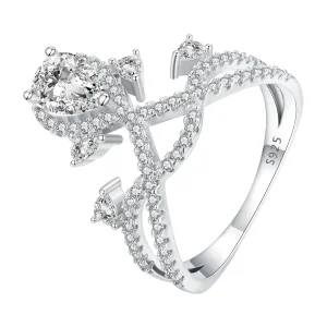 (imagine pentru) Inel stil Pandora Tiara - BSR368