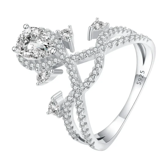 (imagine pentru) Inel stil Pandora Tiara - BSR368