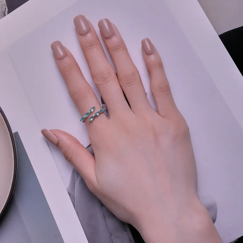 (imagine pentru) Inel verde de stil Pandora - BSR415 - Vizualizare 5