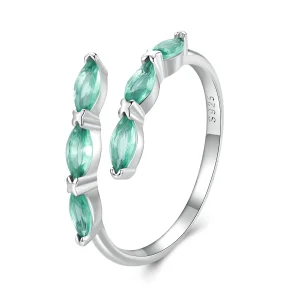(imagine pentru) Inel verde de stil Pandora - BSR415