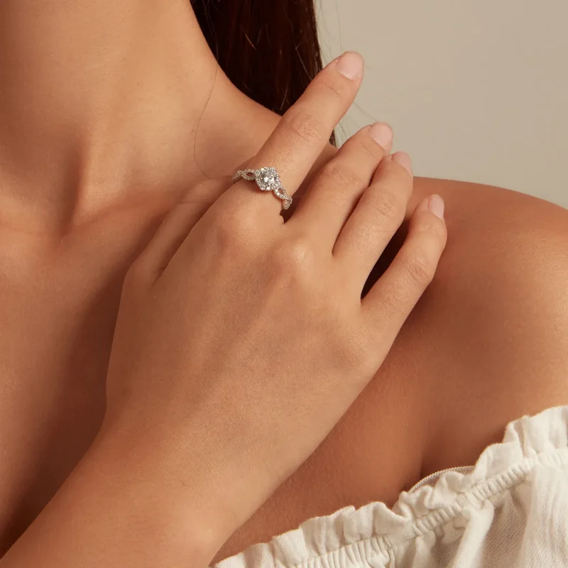 (imagine pentru) Inelul de stil Pandora Classic Elegance Clear Cz - BSR352 - Vizualizare 5