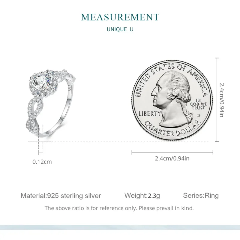 (imagine pentru) Inelul de stil Pandora Classic Elegance Clear Cz - BSR352 - Vizualizare 8