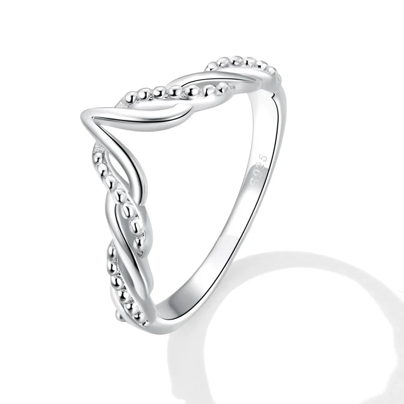 (imagine pentru) Inelul Tiara de stil Pandora cu formă de furcă - BSR258 - Vizualizare 2