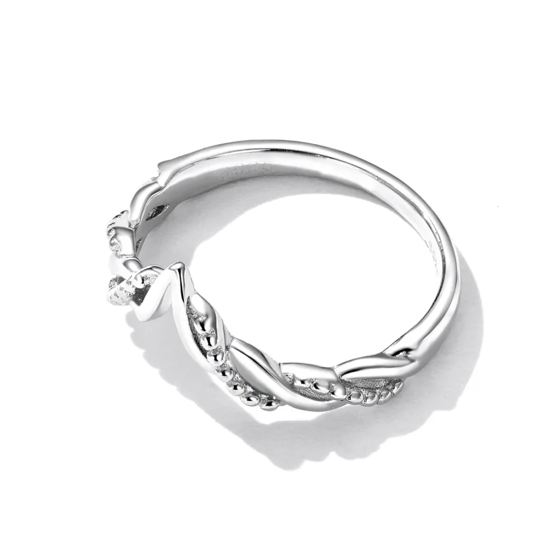 (imagine pentru) Inelul Tiara de stil Pandora cu formă de furcă - BSR258 - Vizualizare 4