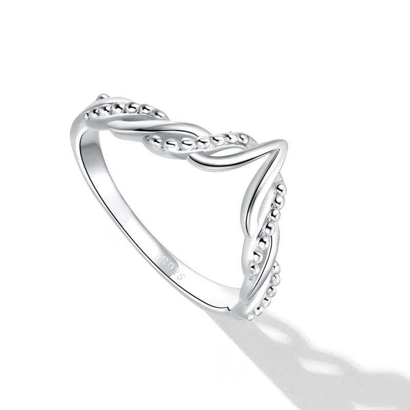 (imagine pentru) Inelul Tiara de stil Pandora cu formă de furcă - BSR258 - Vizualizare 5