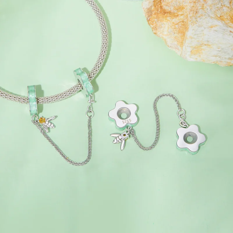 (imagine pentru) Lanț de siguranță pentru buchet în stil Pandora - BSC898 - Vizualizare 4