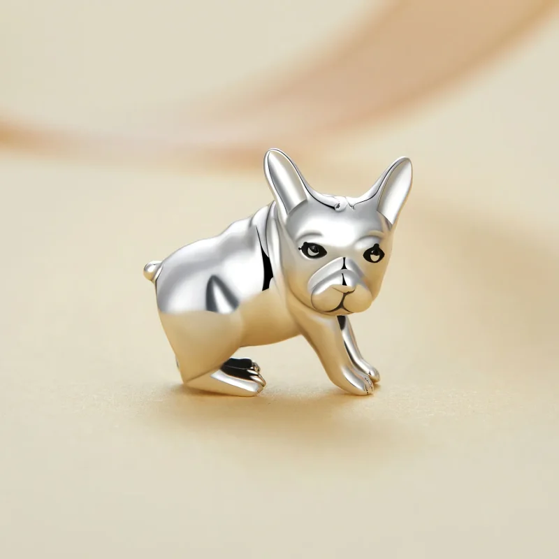 (imagine pentru) Pandantiv stil Pandora cu bulldog - BSC796 - Vizualizare 2