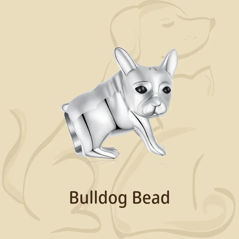 (imagine pentru) Pandantiv stil Pandora cu bulldog - BSC796 - Vizualizare 4