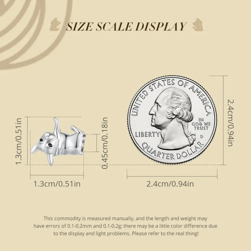 (imagine pentru) Pandantiv stil Pandora cu bulldog - BSC796 - Vizualizare 5