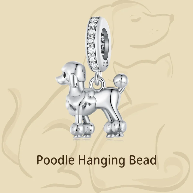 (imagine pentru) Pandora Style Breloc Cockapoo - BSC797 - Vizualizare 4