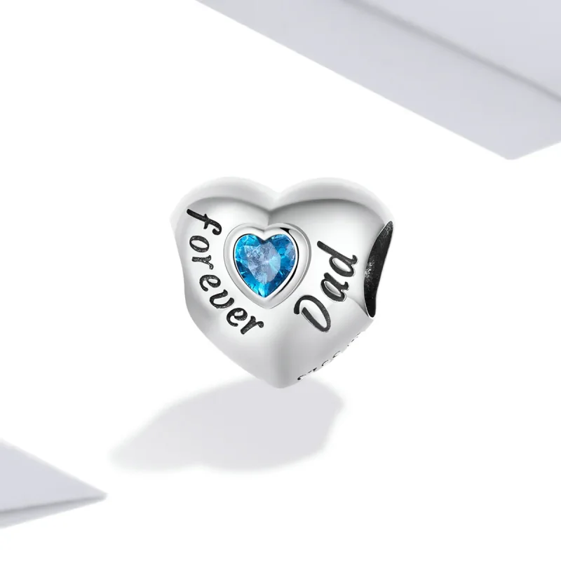 (imagine pentru) Pandora Style Charm În Memoria Tatălui - BSC562-BU - Vizualizare 2
