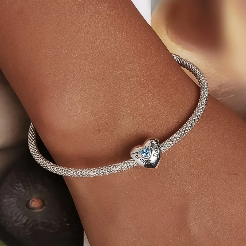 (imagine pentru) Pandora Style Charm În Memoria Tatălui - BSC562-BU - Vizualizare 5