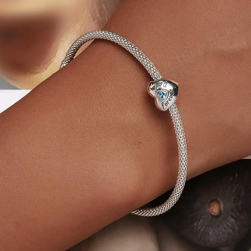 (imagine pentru) Pandora Style Charm În Memoria Tatălui - BSC562-BU - Vizualizare 6