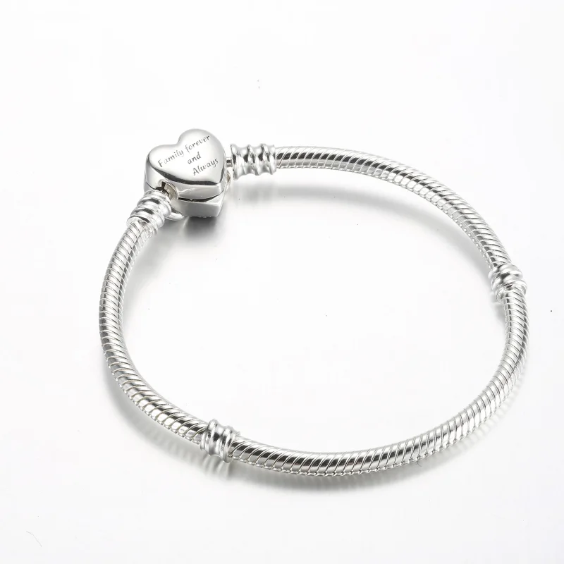 (imagine pentru) Brățară Pandora Moments Sparkling Infinity Heart Clasp Snake Chain - 592645C01 - Vizualizare 3