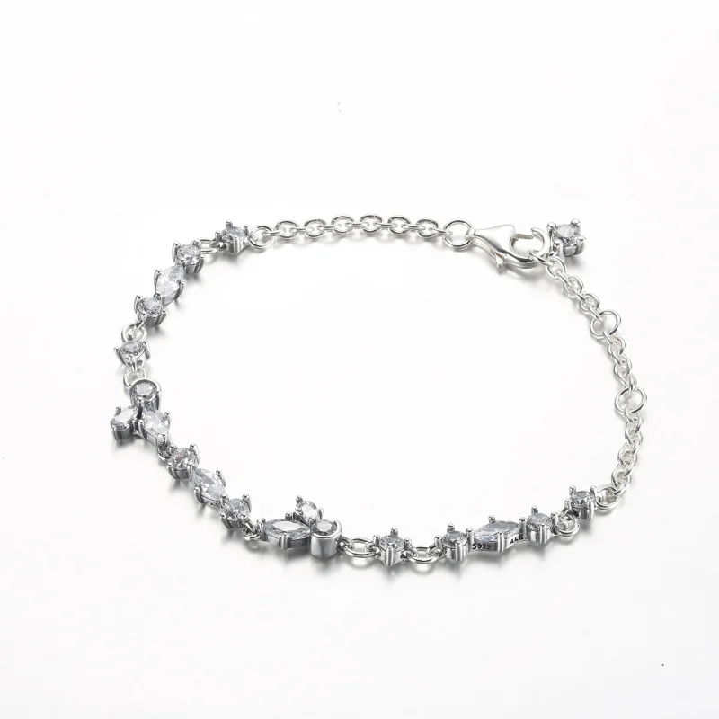 (imagine pentru) Brățară Pandora Sparkling Herbarium Cluster Chain - 592631C01 - Vizualizare 2