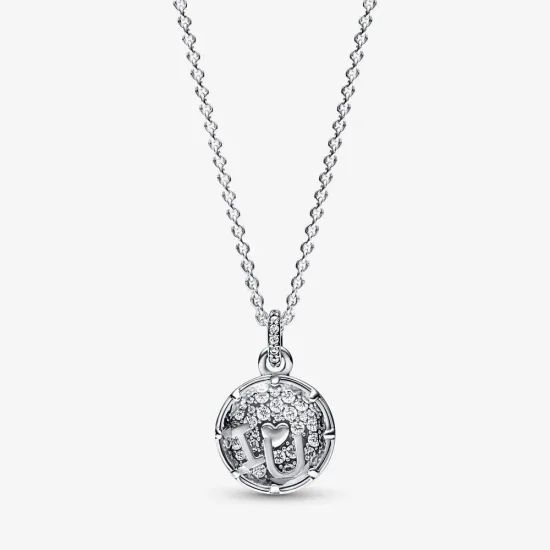 (imagine pentru) Colier pandantiv Pandora I love u din argint sterling - 392599C01