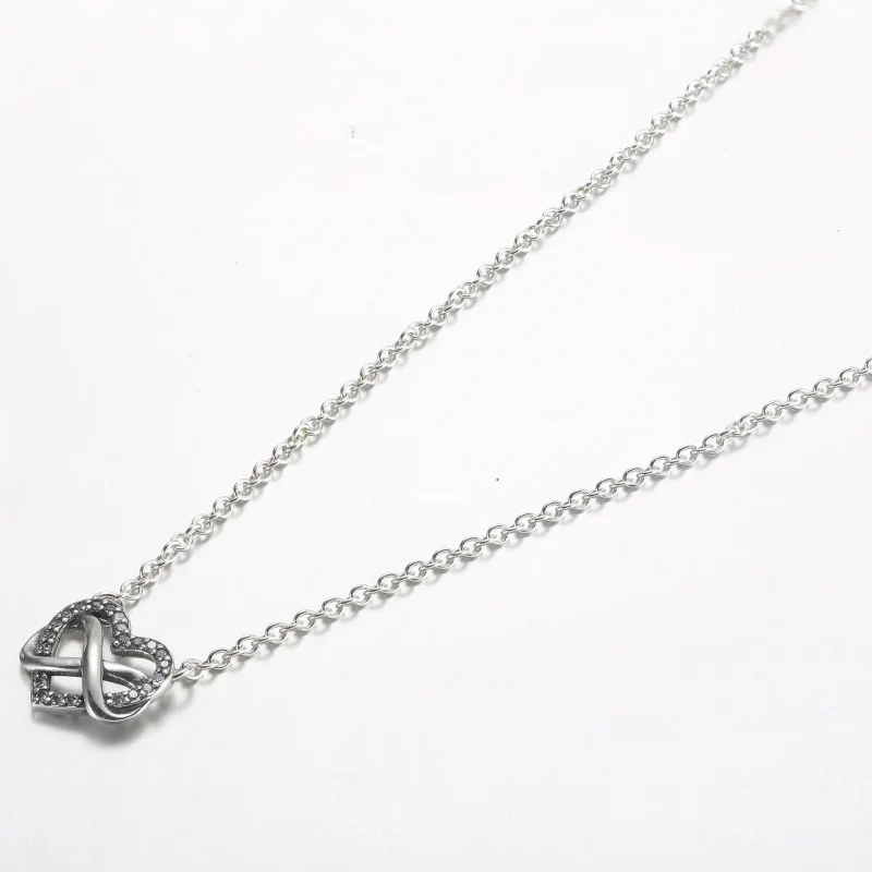 (imagine pentru) Colier Pandora Sparkling Infinity Heart - 392666C01-50 - Vizualizare 2