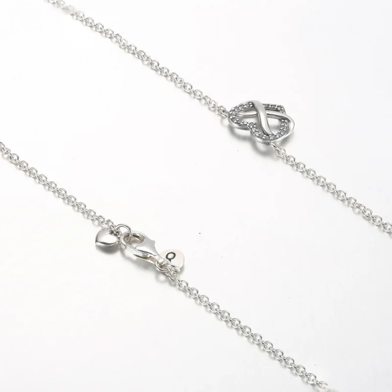 (imagine pentru) Colier Pandora Sparkling Infinity Heart - 392666C01-50 - Vizualizare 5