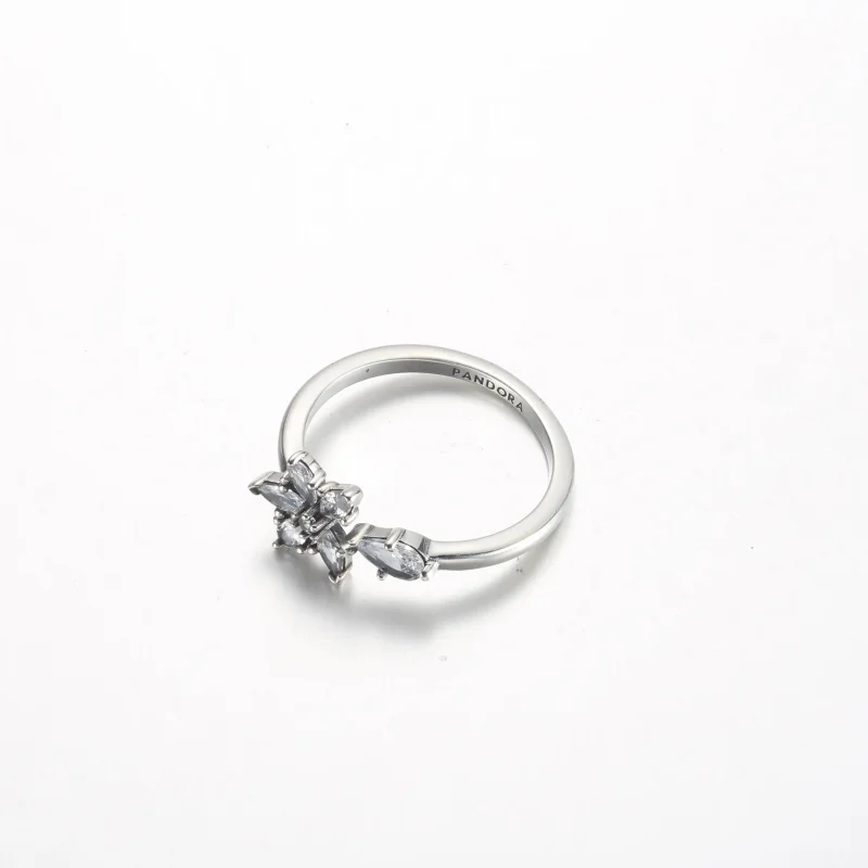 (imagine pentru) Inel deschis Pandora Sparkling Herbarium Cluster - 192611C01 - Vizualizare 3