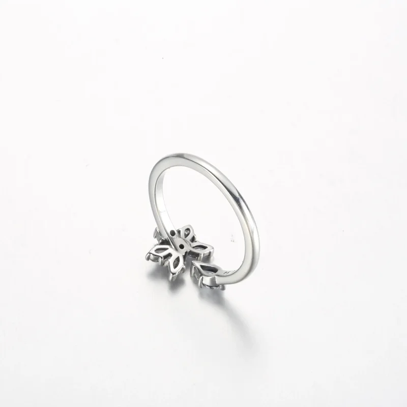 (imagine pentru) Inel deschis Pandora Sparkling Herbarium Cluster - 192611C01 - Vizualizare 5