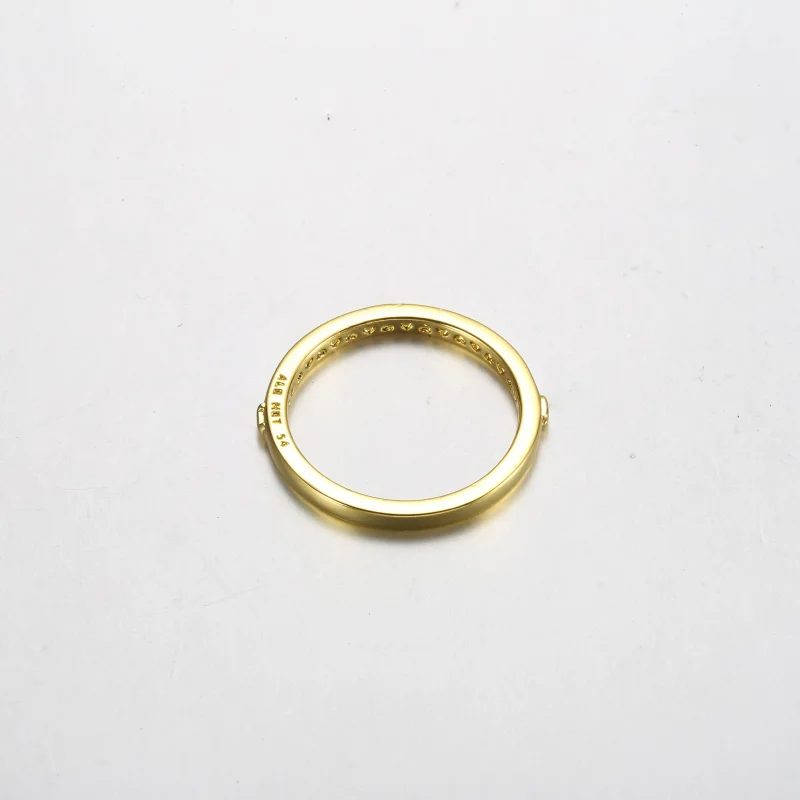 (imagine pentru) Inel Pandora cu mesaj de dragoste, placat cu aur de 14k - 162613C00 - Vizualizare 3