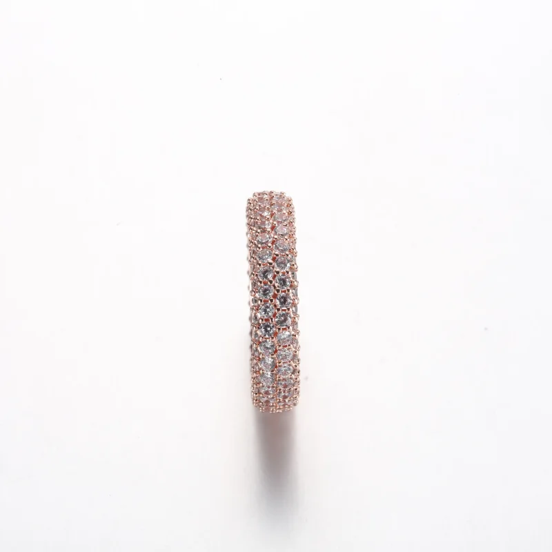 (imagine pentru) Inel Pandora Timeless Pavé cu două rânduri - 182629C01 - Vizualizare 5