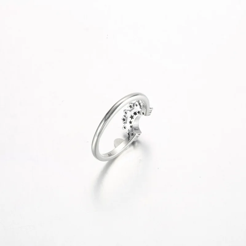 (imagine pentru) Inelul Pandora Celestial Blue Sparkling Moon - 192675C01 - Vizualizare 5
