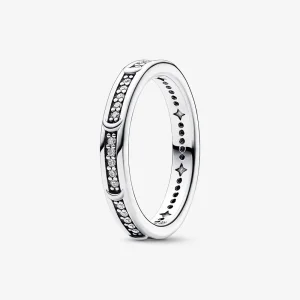 Inelul Pandora Moon din argint de șterling cu zirconii cubice clare - 192783C01 (imagine pentru) Inelul Pandora Moon din argint de șterling cu zirconii cubice clare - 192783C01