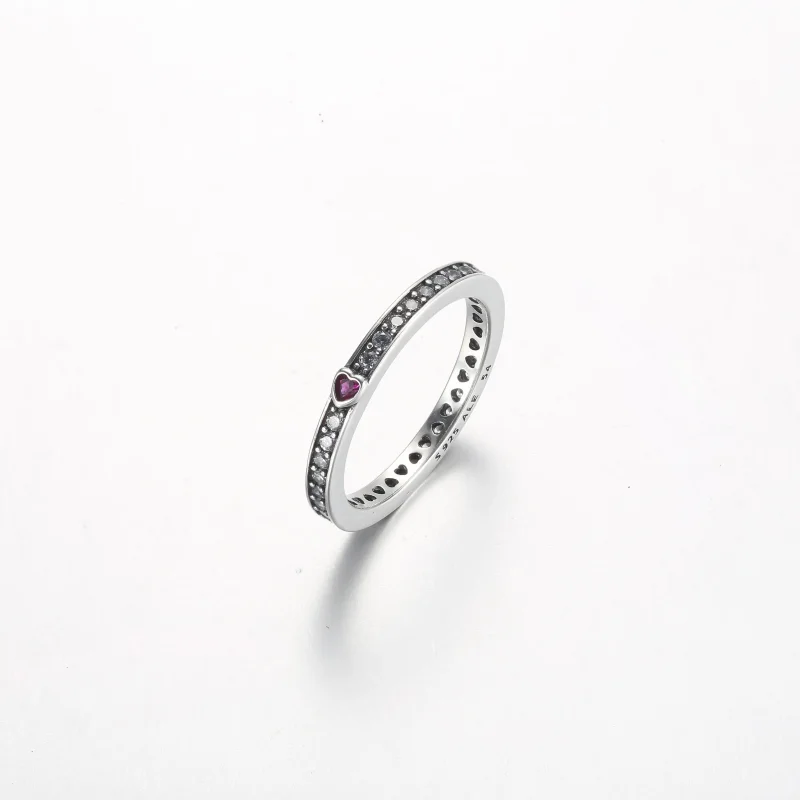 (imagine pentru) Inelul Pandora Sparkling Love Message - 192601C01 - Vizualizare 2