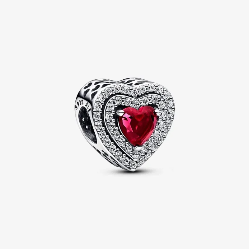 (imagine pentru) Pandora Charm inimioară strălucitoare nivelată - 799218C02