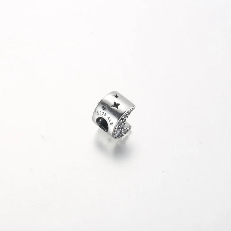 (imagine pentru) Pandora Charm Lună în formă de semilună strălucitoare - 792768C01 - Vizualizare 3
