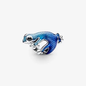 (imagine pentru) Pandora Charm Metalic Albastru cu Gecko - 792701C01