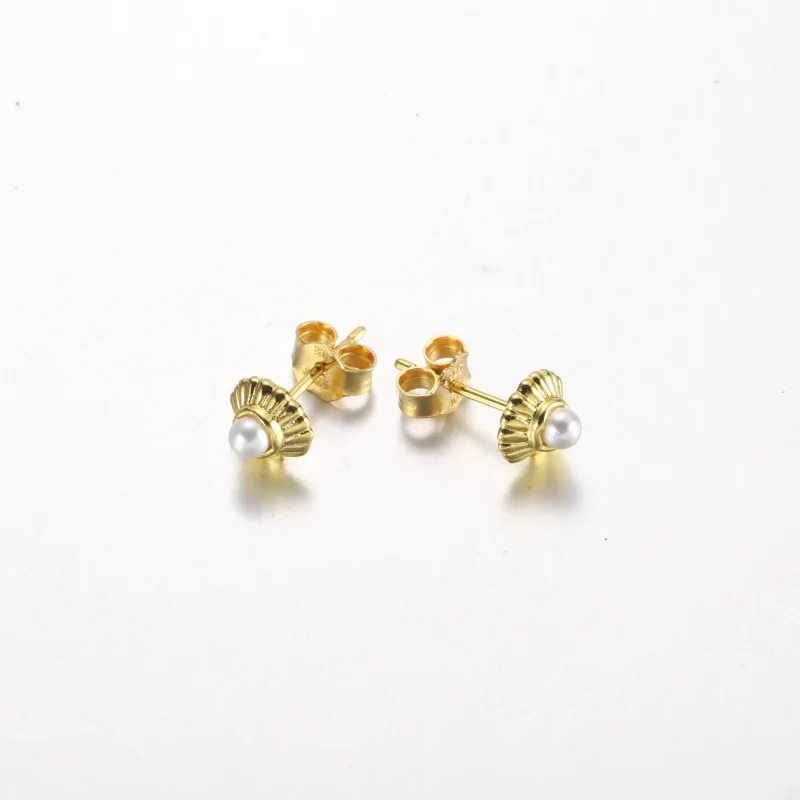 (imagine pentru) Pandora Disney Cercei cu șurub The Little Mermaid Seashell - 262686C01 - Vizualizare 4