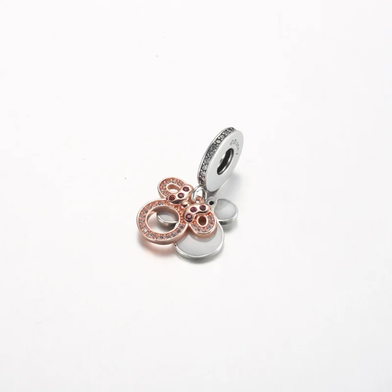 (imagine pentru) Pandora Disney Minnie Mouse Silhouette Pendul dublu pentru brățară - 782615C01 - Vizualizare 2