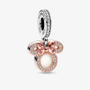 (imagine pentru) Pandora Disney Minnie Mouse Silhouette Pendul dublu pentru brățară - 782615C01