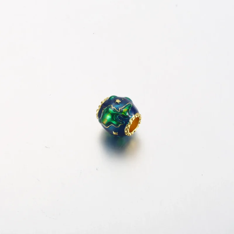(imagine pentru) Pandora Earth 14k charm placat cu aur - 762431C01 - Vizualizare 3