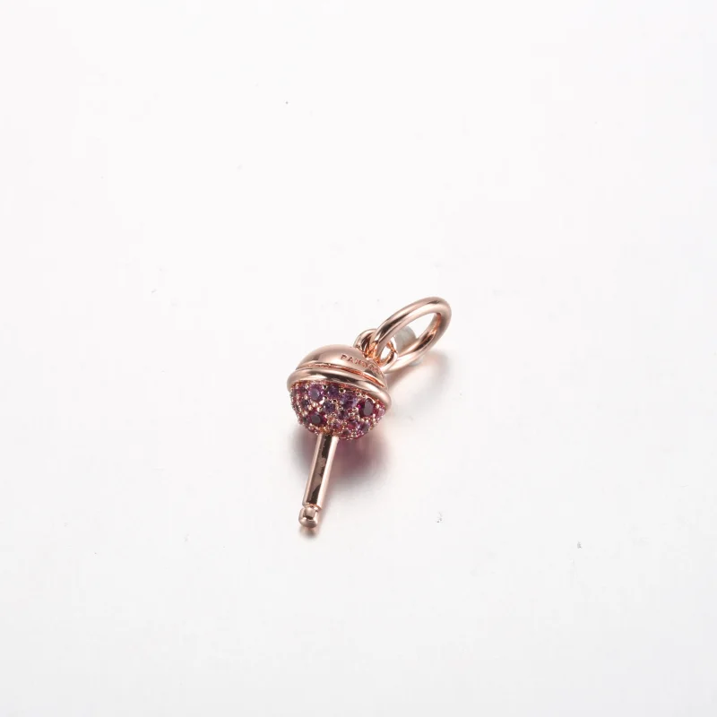 (imagine pentru) Pandora Lollipop pandantiv placat cu aur roz de 14k - 782598C01 - Vizualizare 2