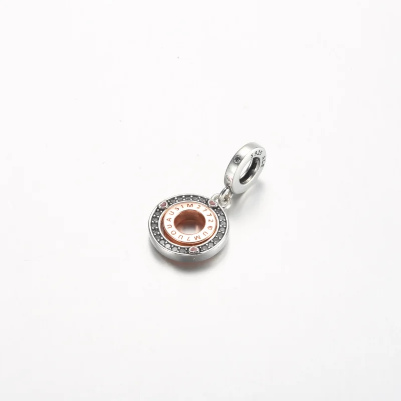(imagine pentru) Pandora MSG rotativ din argint sterling și placat cu aur roz de 14k - 782640C01 - Vizualizare 2