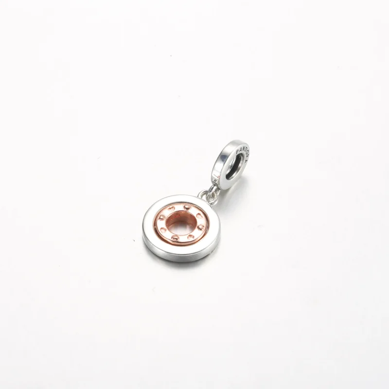(imagine pentru) Pandora MSG rotativ din argint sterling și placat cu aur roz de 14k - 782640C01 - Vizualizare 3