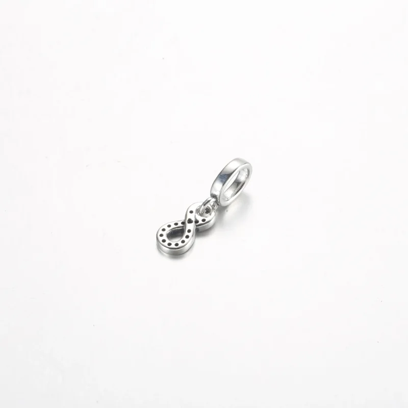 (imagine pentru) Pandora Sparkling Infinity Dangle Charm - 792766C01 - Vizualizare 3