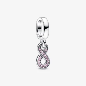 (imagine pentru) Pandora Sparkling Infinity Dangle Charm - 792766C01